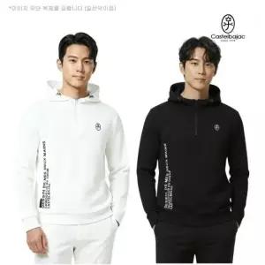 까스텔바작 골프 남성 간절기 후드 반집업 우븐 져지 믹스 티셔츠 BGESTL-007 CA3840317