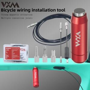 VXM 자전거 내부 케이블 라우팅 도구 브레이크 라인 시프트 Di2 E-튜브 사이클링 프레임 통로 수리 정렬