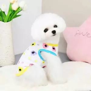 [오너클랜]강아지 민소매 티셔츠 여름 패턴 홈웨어