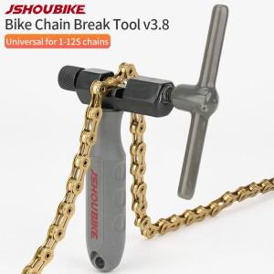 JSOUBIKE 범용 자전거 체인 브레이커 링크 핀 커터 제거 도구 단일 12단 산악 도로 수리