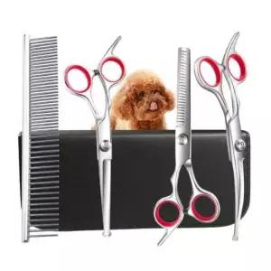 [반려] 미용가위 셀프 애견 4종 미용 세트 반려견 강아지