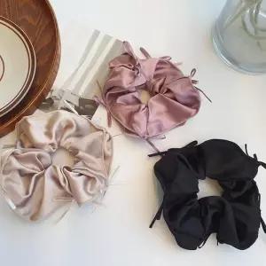 여자 발레코어 리본 포인트 곱창 머리끈