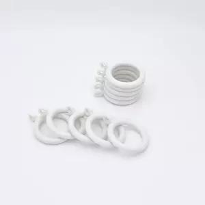 커튼링 미니 10p 1세트 백색 내경2.6cm 커튼링 커텐링 커튼고리