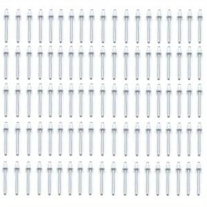 50피스 흰색 페인트 블라인드 리벳 라운드 헤드  알루미늄 강스틸 홈 장식 하드웨어 패스너 직경 1/8