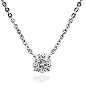 실버 5부 랩 그로운 다이아몬드 다이아 목걸이 프로포즈 4발