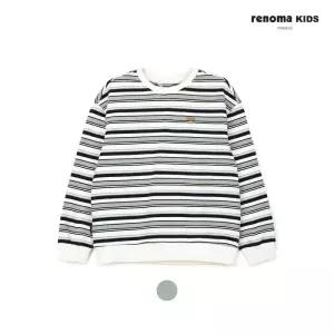 [페리미츠]레노마키즈 초등 남아 민트스트라이프 맨투맨 주니어 맨투맨 봄티셔츠 R261