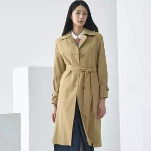 [지센][피어로즈] 벨티드 맥시 트렌치 코트 LFCAO292_BE