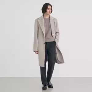 [애드호크]남성 싱글 핸드메이드 모직코트 HBAHC10