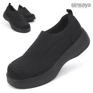 [신사야]6cm키높이 통굽 밴딩 남여공용 캐주얼 슬립온 MSSY002