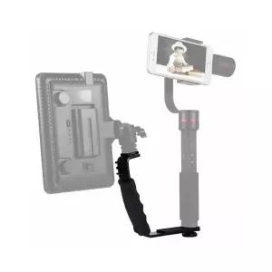 DSLR LED 라이트 핸들 그립 콜드슈 마운트 브라켓 홀더 L 카메라