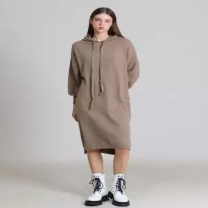 [쉬즈미스][오조크(OZOC)] 후드 롱니트 원피스 (택가격 109000원)