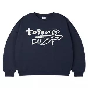 [탑보이][탑보이] 시저스 오버핏 프린팅 스웨트 셔츠 (PTM2142)