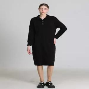 [쉬즈미스][오조크(OZOC)] 버튼 넥 니트 원피스 (택가격 112000원)