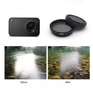 [셀러에이드]YDXJ01FM 샤오미 미지아4K 액션캠 호환 CPL 렌즈 필터 37mm