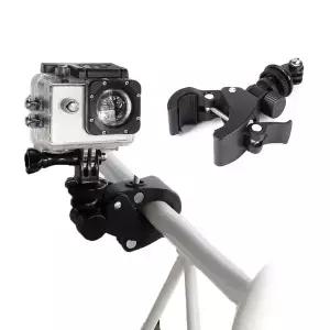 [셀러에이드]액션캠 악세서리 자전거 오토바이 핸들 클램프 마운트