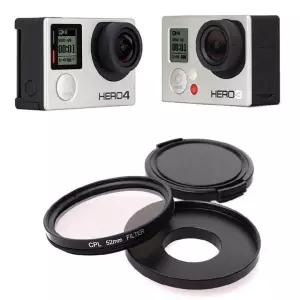 [오너클랜]고프로 히어로 3+ 4 블랙 실버 호환 액션캠 CPL 필터 렌즈 편광 52mm
