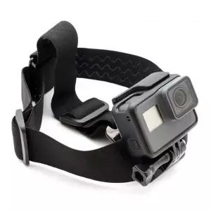 [셀러에이드]모자 머리 헬멧 액션캠 스트랩 고프로11 블랙 호환