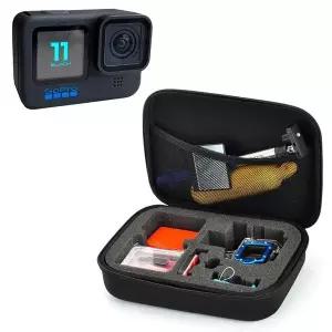 [셀러에이드]고프로11 블랙 호환 중형 포터블 하드 파우치 케이스