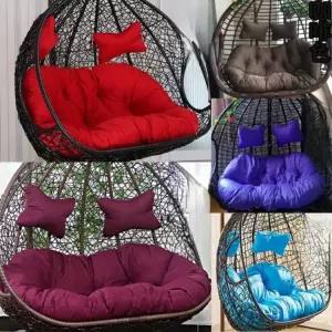 라탄 그네의자 2인용 흔들 야외 쿠션 커플 더블 발코니 정원용 카페 스타일 행잉체어