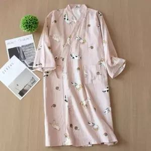 목욕가운 호텔 샤워가운 면 바스로브 커플 홈웨어 세트