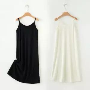 심플 플리츠 끈나시 원피스 2color