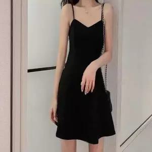 여자 페미닌 모던 실루엣 슬림 뷔스티에 쉬폰원피스