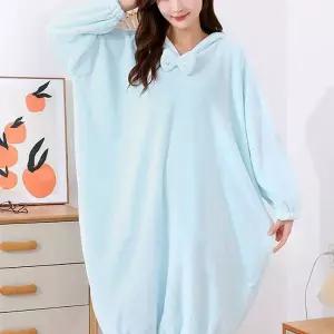 [셀러에이드]목욕가운 여성 샤워가운 후드형 바디타월 오버핏 사우나 홈웨어