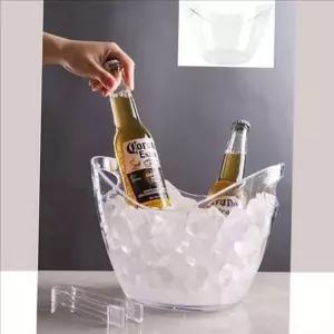 [오너클랜]캠핑 아이스 버킷 샴페인 아이스 바켓 대용량 투명 쿨러 와인