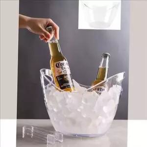[셀러에이드]캠핑 아이스 버킷 샴페인 아이스 바켓 대용량 투명 쿨러 와인