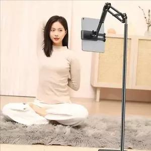 [셀러에이드]스탠드형 태블릿 거치대 높이 태블릿 스탠드 플로어 아이패드 침대