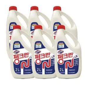 배수구클리너 유한락스 펑크린 2Lx6개