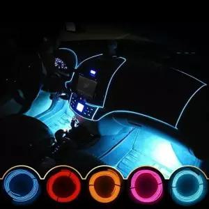 자동차 차량용 인테리어 와이어 무드등 LED 바 3m, 자취꿀템 HyC마켓