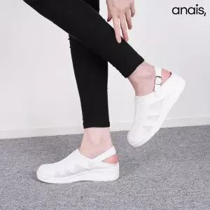 [하프클럽/아나이스]국내제작 메쉬 간호화 슬리퍼샌들 4cm_26S182