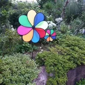 [셀러에이드]바람개비 대형 정원 풍차 무지개 스피너