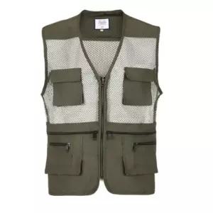 [옷자락]남성 여름 아웃도어 낚시용 메쉬 멀티 포켓 조끼