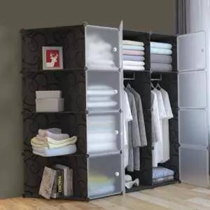 옷장 간편조립 복합 선반수납장(147x147cm) 조립식