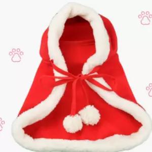 강아지 산타 망토 크리스마스 스카프 애완동물 트리 의상 반려동물