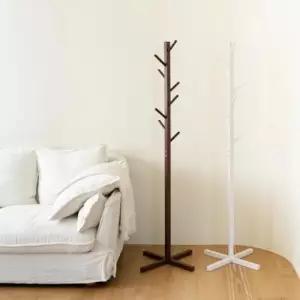 [JED] 우드 가방 옷걸이 일자 스탠드 원목 옷정리 모자 행거