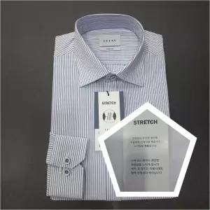 [예작]구김없고 다림질NO 신축성 좋은스판셔츠 슬림핏 스트라이프 YJESBS179BL