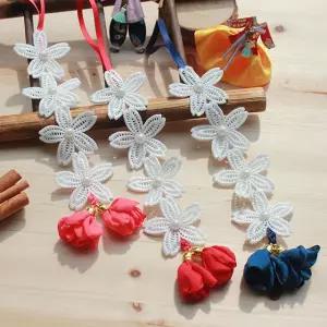 Her1088 청초한 하얀 별꽃 한복 노리개