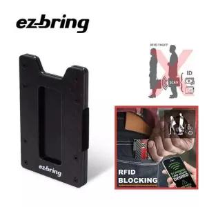 이지브링 RFID 차단 카본카드지갑 슬라이드 카본 카드지갑