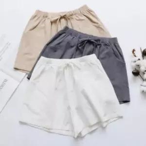 [의류] 8컬러 데일리 린넨 밴딩 여성 반바지 편한 여름 휴가용 숏팬츠 5부 팬츠