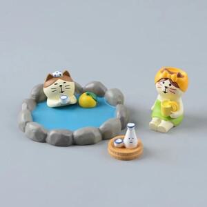 호환상품 ZAKKA 귀여운 마시는 고양이 Figuines Shiba Inu 목욕 수지 모델 포멜로 나무 요정 정원 홈 데스