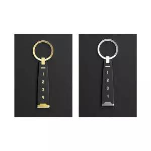 차량번호4자리 K5R1B0U8 넘버링 골드 실버 얇고 가벼운키홀더