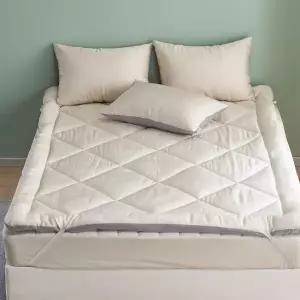 [JHP4RR30_51AM](국산) 인견+순면 매트리스 토퍼(Q/베이지) (29687373A)