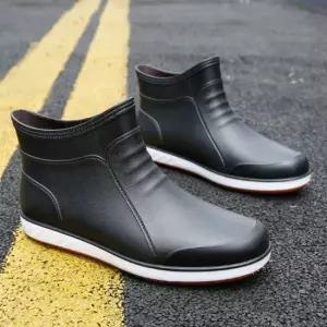 낚시용품남성장화 방수 고무 장화 어른 농사 신발 발목 슈즈 코디