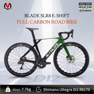 SAVA SLR8 전체 카본 E-Shift 도로 자전거, SHIMAN0 ULTEGRA 8170 Di2 키트 사이클로크로스 레이서 포함