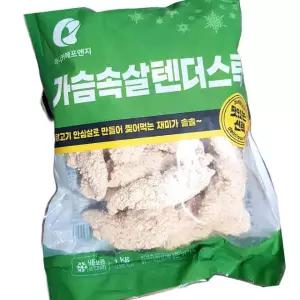 마니커 가슴살 텐더 스틱 약41g 24입 1kg 10개 냉동닭