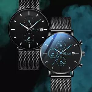 경량 슬림 2 TYPE 남자 메쉬 메탈 손목시계 BP9191WC B타입