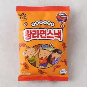 효성인터내셔널 검정고무신왕라면스낵 160G